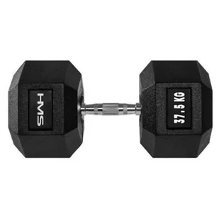 HMS Hantla gumowana Hex Pro 37,5 kg 17-66-126 - Hantle i ciężarki - miniaturka - grafika 1