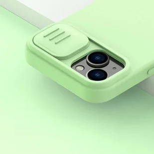 Nillkin CamShield Magnetic Silicone Case etui iPhone 14 Plus magnetyczny MagSafe pokrowiec z osłoną na aparat fioletowy - Etui i futerały do telefonów - miniaturka - grafika 9