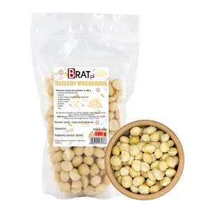 Orzechy Macadamia 500g - Orzechy i nasiona - miniaturka - grafika 1