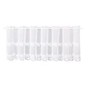 Firany - Firana gotowa KIM 45 x 150 cm biała - miniaturka - grafika 1