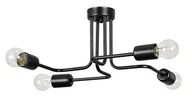 Lampy sufitowe - Emibig Diesel lampa sufitowa 4-punktowa czarna 780/4 780/4 - miniaturka - grafika 1
