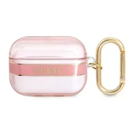 Akcesoria do słuchawek - Guess  GUAPHHTSP AirPods Pro cover różowy/pink Strap Collection - miniaturka - grafika 1