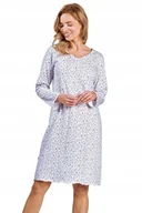 Bielizna nocna - TARO Koszula damska Ariella 3241 S BIAŁY - miniaturka - grafika 1