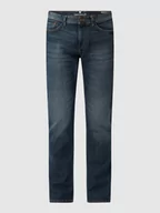 Spodnie męskie - Jeansy o kroju Straight Fit z dodatkiem streczu - miniaturka - grafika 1