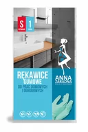 Rękawiczki jednorazowe - Anna Zaradna Rękawice gumowe S ANNA ZARADNA R-0745 - miniaturka - grafika 1