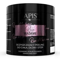 Peelingi do ciała - Apis Professional Oczyszczający peeling do ciała, dłoni i stóp - Rose Madame - 700 g - miniaturka - grafika 1