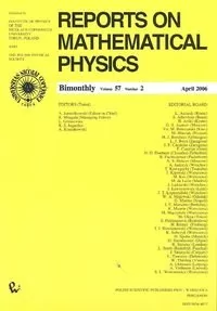 Reports on Mathematical Physics 57/2 - Wydawnictwo Naukowe PWN - Fizyka i astronomia - miniaturka - grafika 1