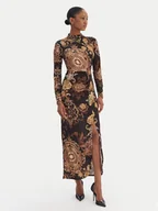 Sukienki - Rinascimento Sukienka koktajlowa CFC0020154002 Czarny Slim Fit - miniaturka - grafika 1