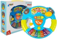 Zabawki interaktywne dla dzieci - Import LEANToys Interaktywna Kierownica Dla Niemowląt Pianinko Dźwięk Światła LT-7588-0 - miniaturka - grafika 1