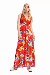 Desigual Sukienka damska, czerwony, XL - Sukienki - miniaturka - grafika 1