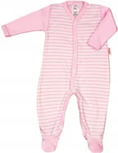 Pajacyki dla niemowląt - PAJAC pajacyk WCZEŚNIAK wzór PASKI RÓŻ r 44 KLEKLE - miniaturka - grafika 1