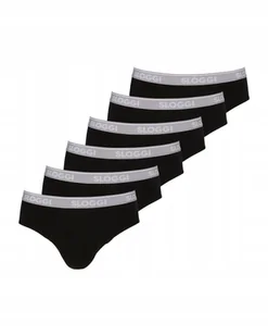 SLOGGI MAJTKI SLIPY CZARNE Z LOGO 6-PACK M JSD - Majtki męskie - miniaturka - grafika 1