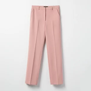 Mohito - Eleganckie spodnie z szeroką nogawką - Różowy - Spodnie damskie - miniaturka - grafika 1