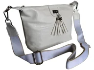 Torebki damskie - Torebka Damska, Stylowa Mała Listonoszka Na Ramię Biała, Miejska - miniaturka - grafika 1