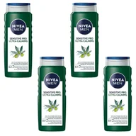Żele pod prysznic dla mężczyzn - Żel pod prysznic NIVEA MEN Sensitive PRO 4x500ml - miniaturka - grafika 1