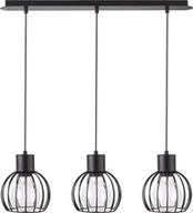 Lampy sufitowe - Sigma Lampa wisząca LUTO KOŁO 3 czarna do salonu 31156 - miniaturka - grafika 1