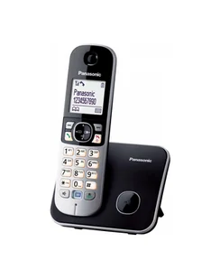 Panasonic KX-TG6811GB czarny - Telefony stacjonarne - miniaturka - grafika 1