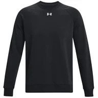 Bluzy sportowe męskie - Męska bluza Under Armour Rival Fleece Crew Rozmiar: L / Kolor: czarny - miniaturka - grafika 1
