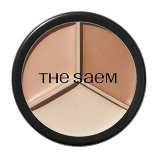 The Saem Cover Perfection Triple Pot, 02 Contour Beige Korektor - Korektory do twarzy - miniaturka - grafika 1