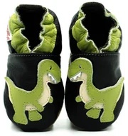 Buty dla dziewczynek - Zielony Rex ekoTuptusie kapcie dziecięce FASTER - miniaturka - grafika 1