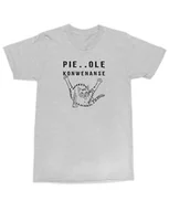 Koszulki i topy damskie - Koszulka z nadrukiem Pie..olę Konwenanse Kotem Śmieszna Humor Szara XL - miniaturka - grafika 1