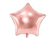 Balony i akcesoria - Balon foliowy gwiazdka różowe złoto - 48 cm - 1 szt. - miniaturka - grafika 1