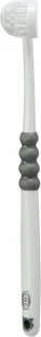 TRIXIE Trójstronna szczoteczka do zębów dla psa/kota 18 cm - biało/szara - Higiena jamy ustnej zwierząt - miniaturka - grafika 1