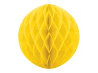 Dekoracje sali - Party Deco Dekoracja wisząca kula żółta - 40 cm - 1 szt. KB40-084 - miniaturka - grafika 1