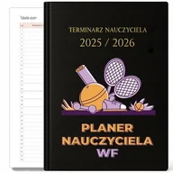 Kalendarze - KALENDARZ NAUCZYCIELSKI 2025-2026 CZARNY PLANER NAUCZYCIELA WF Prezent HIT - miniaturka - grafika 1