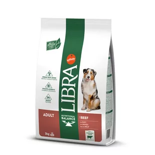 Libra Dog Adult, wołowina - 3 kg - Sucha karma dla psów - miniaturka - grafika 1