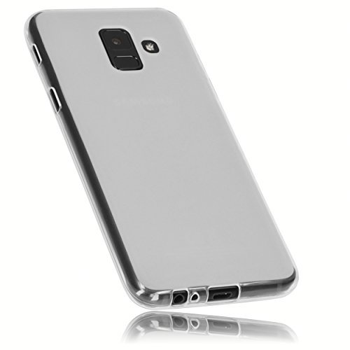 mumbi Etui kompatybilne z Samsung Galaxy A6 etui na telefon komórkowy, przezroczyste białe
