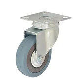 Meble modułowe i akcesoria - Zestaw jezdny z kołem obrotowym płyta 75 mm/50 kg Stahl - miniaturka - grafika 1