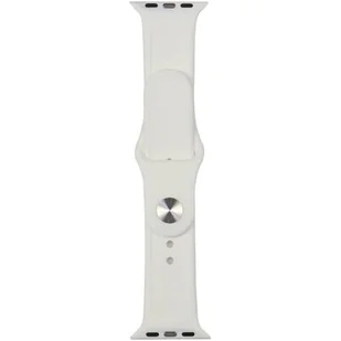 Pasek AUDI Sport Red Logo Silicone Watch Strap do Apple Watch 4/5/6/7/8/9/SE/SE 2/SE 2022 (40/41/42mm) Biały - Akcesoria do smartwatchy - miniaturka - grafika 4