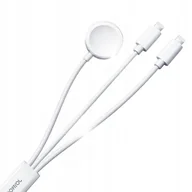 Akcesoria do smartwatchy - ŁADOWARKA 3w1 MAGNETYCZNA DO APPLE WATCH 2x KABEL DO IPHONE 1,2m - JOYROOM - miniaturka - grafika 1
