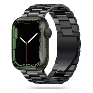 Tech-protect stainless apple watch 4 / 5 / 6 / 7 / 8 / se / ultra (42 / 44 / 45 / 49 mm) black - Akcesoria do smartwatchy - miniaturka - grafika 1