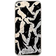 Etui i futerały do telefonów - ERT GROUP etui na telefon Apple Iphone 7/8/ SE 2/ SE 3, case oryginalny i oficjalnie licencjonowany przez Babaco, wzór Cats 005, optymalnie dopasowane, z efektem płynnego brokatu - miniaturka - grafika 1