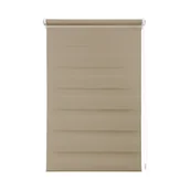 Rolety - Roleta dzień noc 45/41x140 cm Juno Trench ciemno kremowa - miniaturka - grafika 1