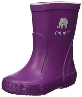 Buty dla dziewczynek - CeLaVi dziecięce kalosze wodoszczelne, 100% kauczuk naturalny kalosze przeciwdeszczowe, rozmiar: 24, kolor: fioletowy, 1147 - grafika 1