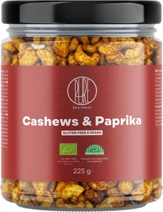 BrainMax Czyste orzechy nerkowca i czerwona papryka, BIO orzechy nerkowca i papryka, 225 g - Orzechy i nasiona - miniaturka - grafika 1