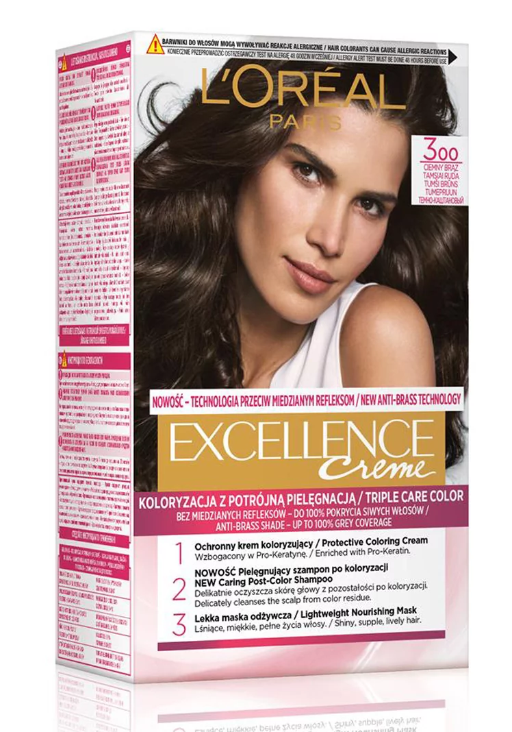 Loreal Excellence Creme Krem koloryzujący 3 ciemny brąz