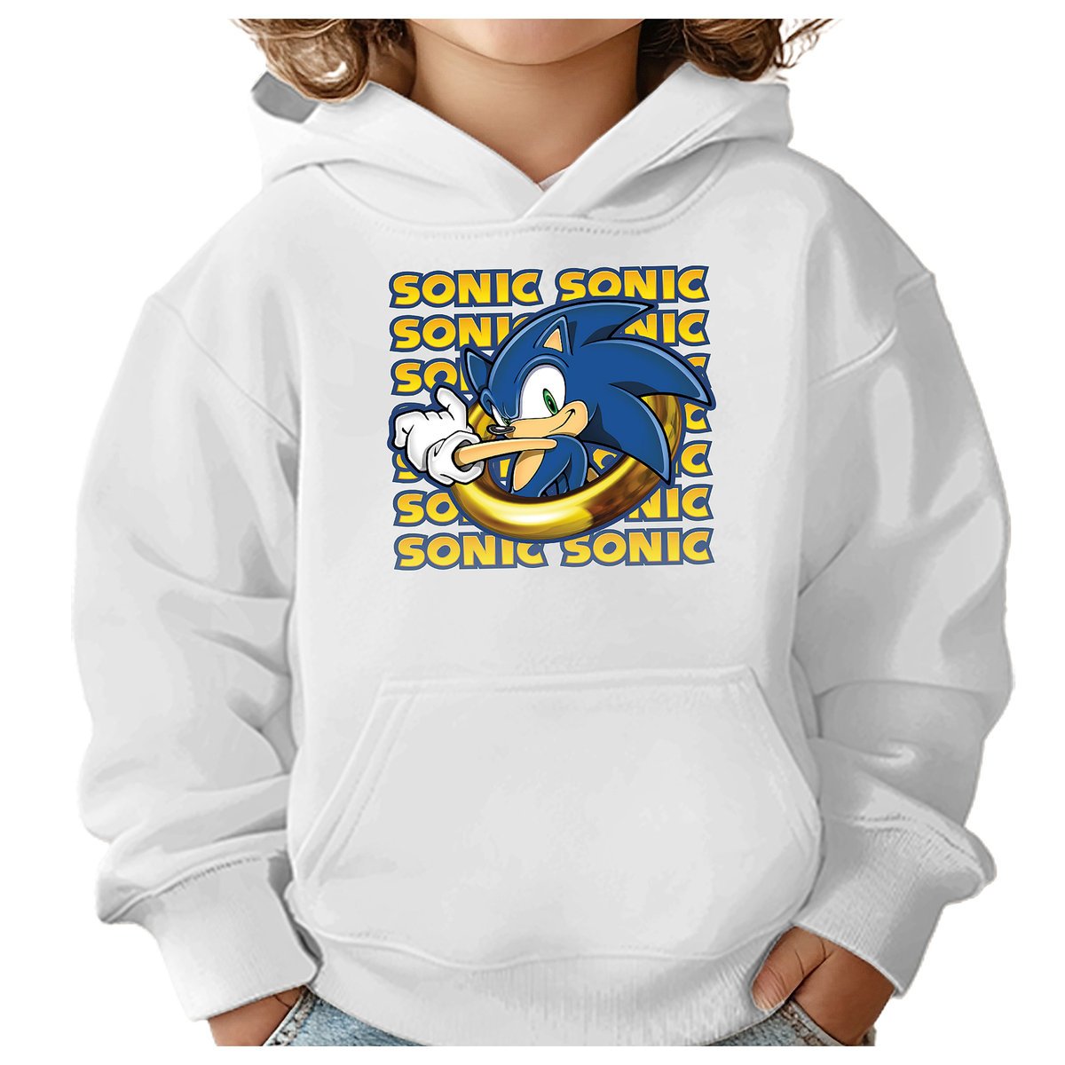 BLUZA DZIECIĘCA SONIC 122-128 CHŁOPIĘCA DZIEWCZĘCA PREZENT