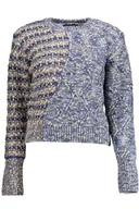 Koszulki i topy damskie - NIEBIESKI SWETER DESIGUAL DAMSKI - miniaturka - grafika 1