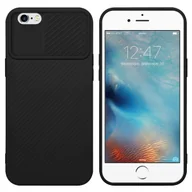 Etui i futerały do telefonów - Pokrowiec Do Apple iPhone 6 / 6S Etui w Bonbon Czerń Obudowa Case Cover Ochrona kamery Cadorabo - miniaturka - grafika 1