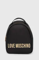 Plecaki - Love Moschino plecak damski kolor czarny mały z aplikacją JC4197PP1LKD0000 - miniaturka - grafika 1