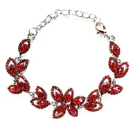 Bransoletki - Bransoletka czerwona boho elegancka wyjściowa - miniaturka - grafika 1