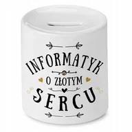 Skarbonki - Dla Informatyka Skarbonka na Urodziny na Prezent z Nadrukiem ze Zdjęciem - miniaturka - grafika 1