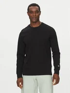 Koszulki męskie - Champion Longsleeve 221164 Czarny Loose Fit - miniaturka - grafika 1