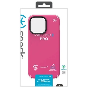 Speck Presidio2 Pro - Etui iPhone 14 Pro Max z powłoką MICROBAN (Digitalpink / Blossompink / White) - Etui i futerały do telefonów - miniaturka - grafika 10