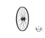 Koła rowerowe - Koło rowerowe Kellys Draft Dynamo V-Brake 26” Czarne - miniaturka - grafika 1