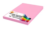Szkolne artykuły papiernicze - Papier techniczny A4 200g różowy landrynkowy 50 arkuszy - miniaturka - grafika 1